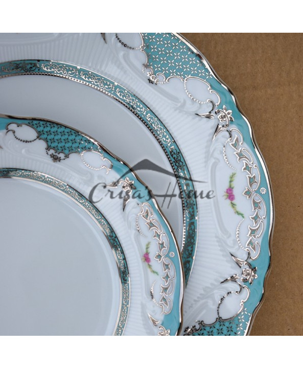 Set farfurii 18 piese Vicomte Azzurro